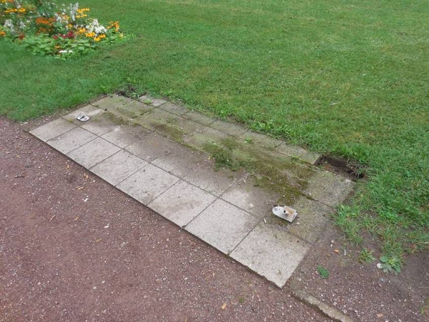 Verankerung einer Bank