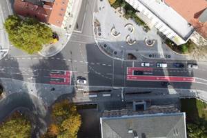 Aufsicht auf Sophienstiftsplatz Weimar