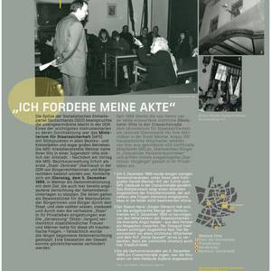 Plakat "Ich fordere meine Akte"