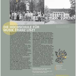 Plakat "Die Hochschule für Musik FRANZ LISZT"