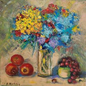 „Sommerstimmung“, 2024, 50 x 50 cm