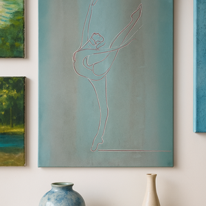 O.T., Acrylfarben, 3D-Farben, Strukturpaste auf Leinwand, 50 × 70 cm.