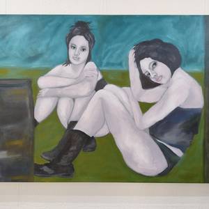 Zwillinge, Maße 160 x 100 cm, Acryl auf Leinwand, 2025