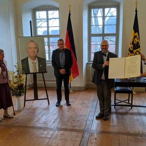 Verleihung der Ehrenbürgerwürde am 1. März 2021 an Günter Pappenheim