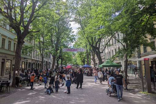 Kindertag in der Schillerstraße, Archivbild.