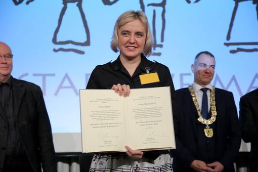 Olga Karatch bei der Verleihung des Weimarer Menschenrechtspreises 2022
