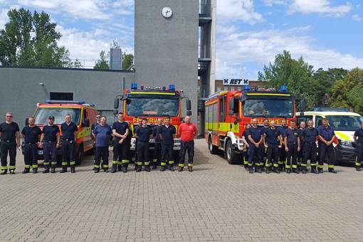 Heute gegen 14:30 Uhr wurde eine weitere Einheit zur Brandbekämpfung alarmiert