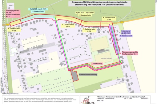Erneuerung der Mischwasserkanalisation Lindenberg und abwassertechnische Erschließung Am Sportplatz 3-10