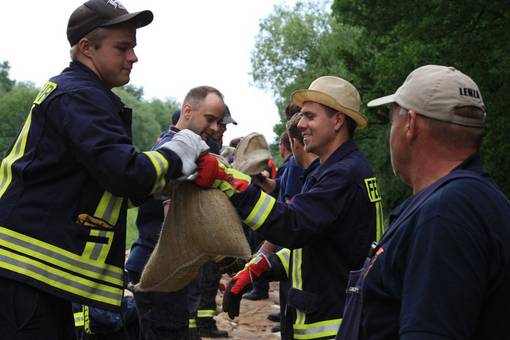 Archivbild: Hochwassereinsatz 2013