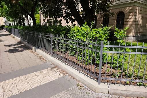 Der Bauabschnitt entlang der Steubenstraße wurde analog zu den bereits im Zeitraum 2014 – 2021 realisierten Teilabschnitten an der Hoffmann-von-Fallersleben Straße, am Sophienstiftsplatz und an der Gropiusstraße gestaltet.