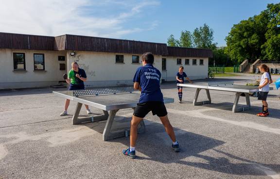 Tischtennis im Wimaria-Stadion