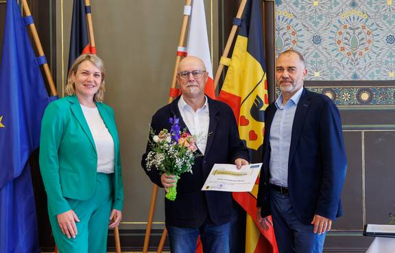 Den 2. Preis vergab die Jury an die Knabe Verlagsgruppe Weimar. ©Stadt Weimar Den 2. Preis vergab die Jury an die Knabe Verlagsgruppe Weimar.