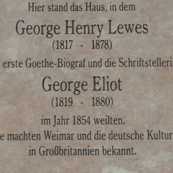 Gedenktafel für George Henry Lewes und George Eliot