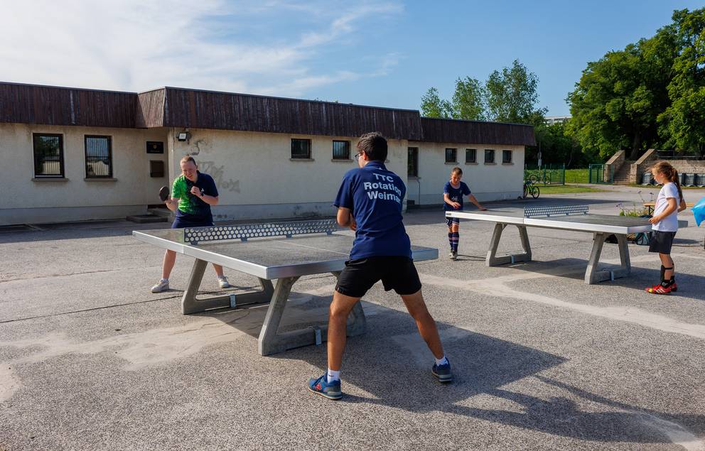 Tischtennis im Wimaria-Stadion
